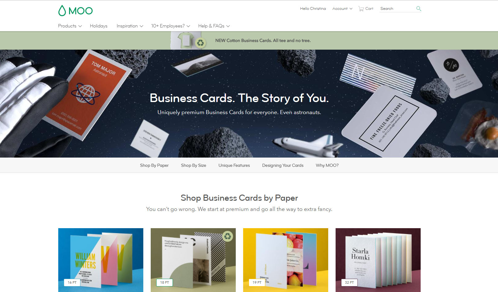 Want 15% off on Moo Business cards?